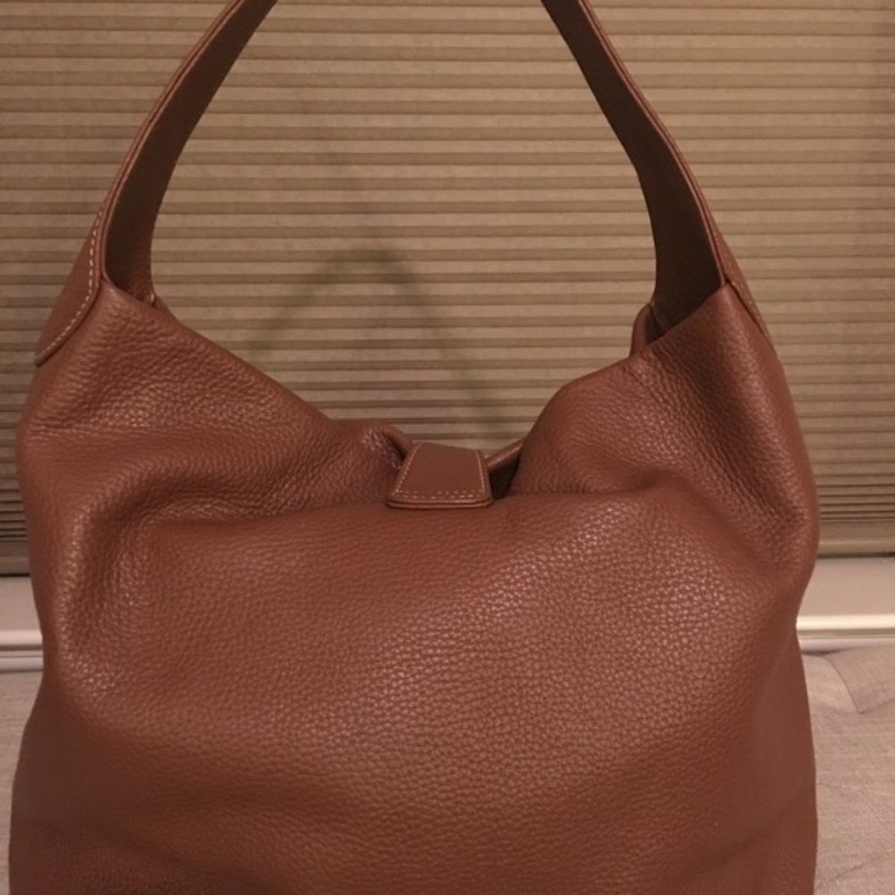 Dooney & Bourke Pebble Leather Logo Lock Hobo - Picture 6 of 7